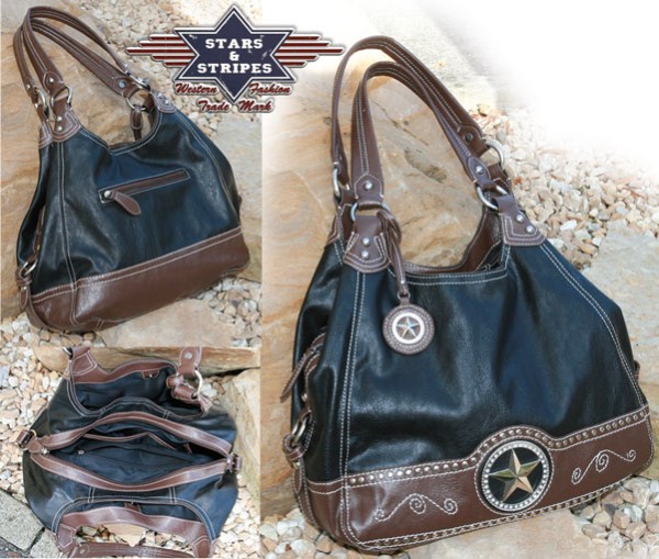 Stars & Stripes Damen-Westernhandtasche mit Stern