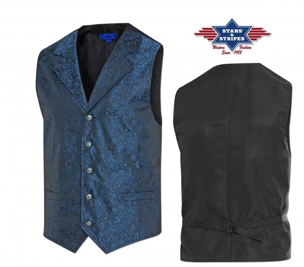 Stars & Stripes Herren Oldstyle Weste Royal Flush