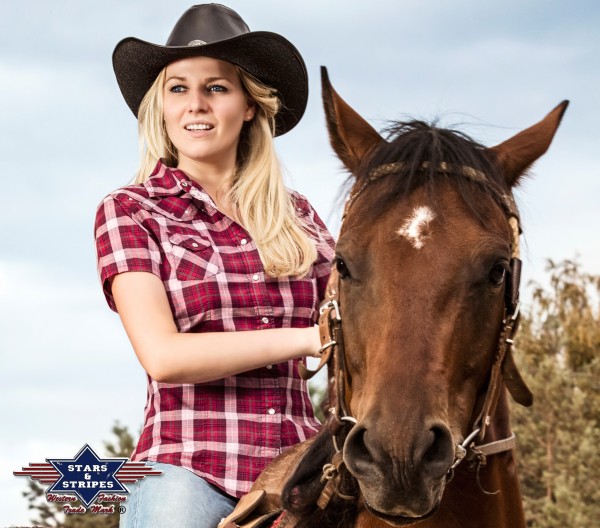 Stars & Stripes Kurzarmbluse Doreen