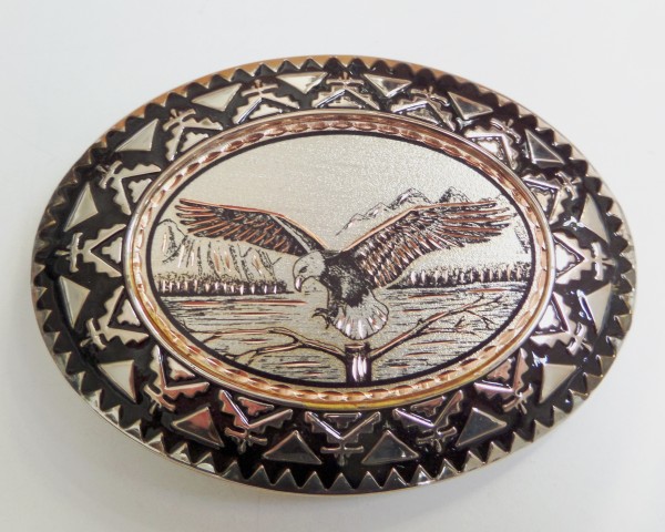 Herren-Westerngürtelschnalle, Weisskopfadler