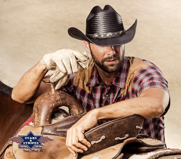 Stars & Stripes Herren-Westernkurzarmhemd Francisco